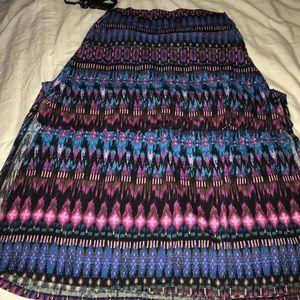 Patterned Maxi Skirt